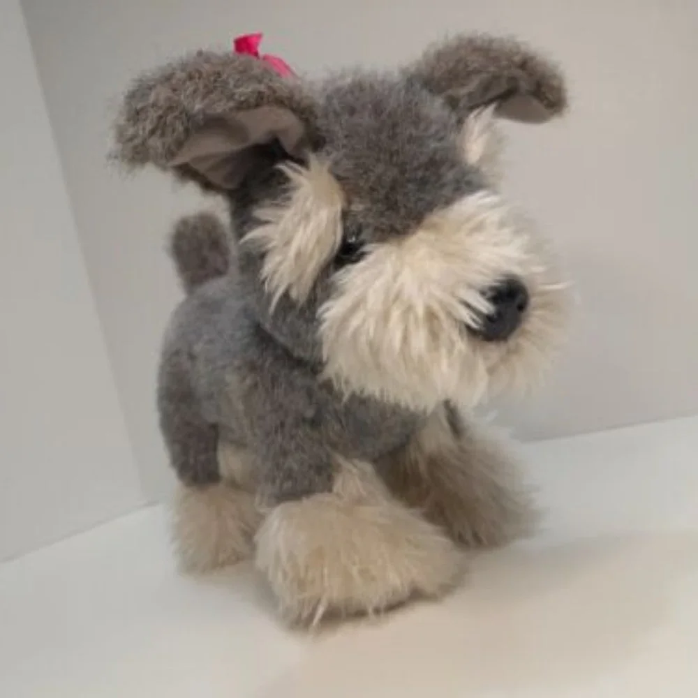 Bata Gray Schnauzer Puppy Dog Plush